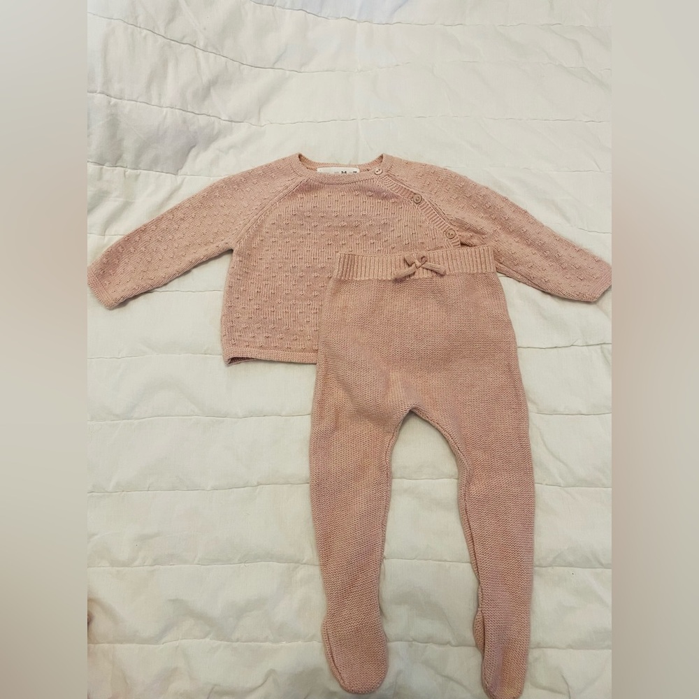 Zara Baby Textured Knit Set